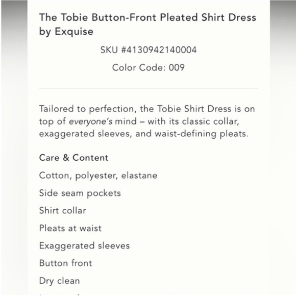 Anthropologie x Exquise The Tobie Button-Front Pleated MIDI Shirt Dress Sz S NWT - Picture 4 of 13